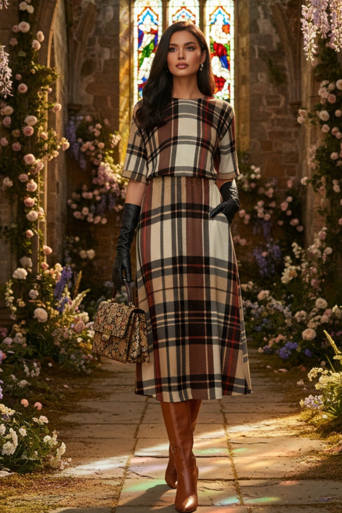 Dromberg Tartan Dress – perfect plaid outfit for autumn and winter fashion