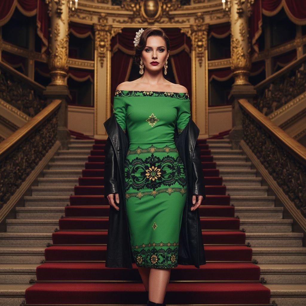 Emerald Braemar Women’s Off-The-Shoulder Long Sleeve Midi Bodycon Dress (XS–6XL) - Angelic Blessings