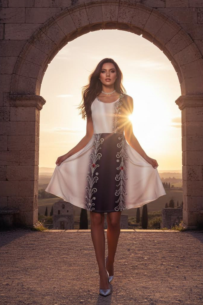 Elegant cocktail midi dress under 150 dollars